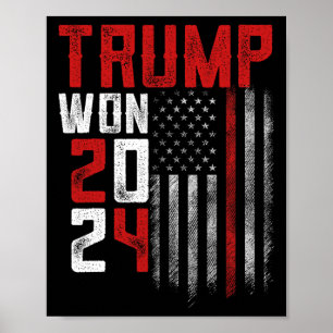 Donald Trump heeft in 2024 de Mannen van de inaugu Poster