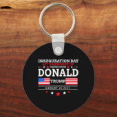 Donald Trump heeft in 2024 de Mannen van de inaugu Sleutelhanger (Voorkant)