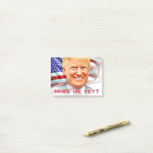 Donald Trump heeft me al mishandeld? Post-it® Notes (Op bureau)