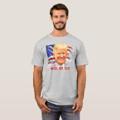 Donald Trump heeft me al mishandeld? T-shirt (Voorkant volledig)