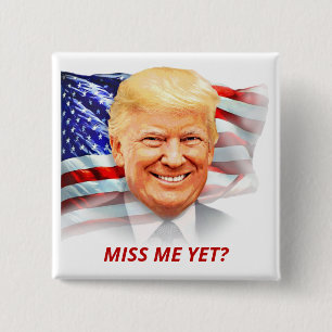 Donald Trump heeft me al mishandeld? T-shirt Vierkante Button 5,1 Cm