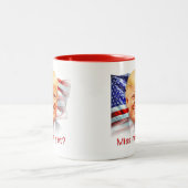 Donald Trump heeft me al mishandeld? Tweekleurige Koffiemok (Center)