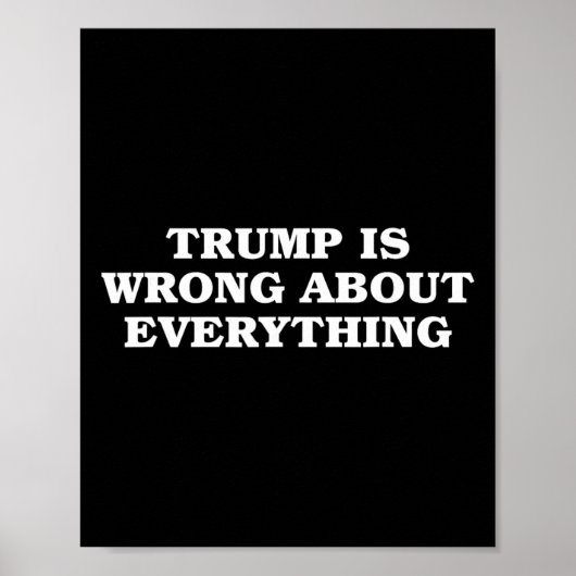 Donald Trump heeft overal ongelijk in Poster (Voorkant)