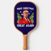 Donald Trump heeft weer een mooie kerst gewonnen Pickleball Paddle (Achterkant)