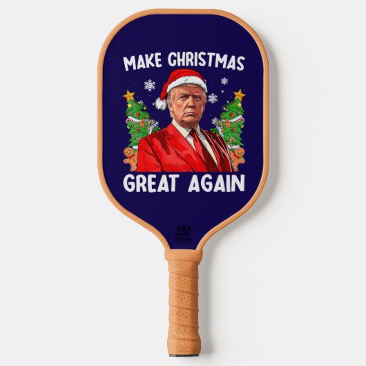 Donald Trump heeft weer een mooie kerst gewonnen Pickleball Paddle (Voorkant)