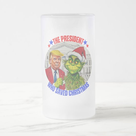 DONALD TRUMP: HET PRESIDENT DAT KERST HEEFT GERED MATGLAS BIERPUL (Center)