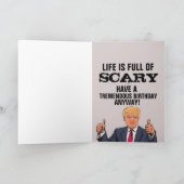 DONALD TRUMP & HILLARY CLINTON FUNNY BIRTHDAY Kaar Kaart (Binnen)