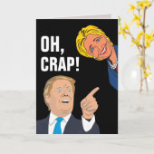 DONALD TRUMP & HILLARY CLINTON FUNNY BIRTHDAY Kaar Kaart (Gele Bloem)