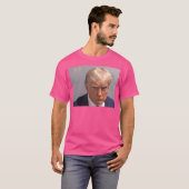 Donald Trump Historic Mugshot T-shirt (Voorkant volledig)