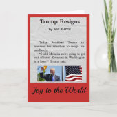 Donald Trump Holiday Card Feestdagen Kaart (Voorkant)