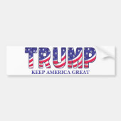 Donald Trump houdt Amerika geweldig cadeau horloge Bumpersticker (Voorkant)