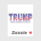 Donald Trump houdt Amerika geweldig cadeau horloge Sticker (Vel)