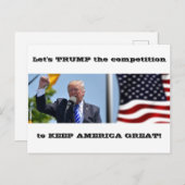 Donald Trump houdt Amerika groot 2020-Briefkaart Briefkaart (Voorkant / Achterkant)