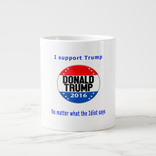 Donald trump humor grote koffiekop
