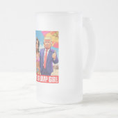 DONALD TRUMP: IK BEN EEN MEISJE VAN TRUMP MATGLAS BIERPUL (Voorkant rechts)