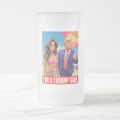 DONALD TRUMP: IK BEN EEN MEISJE VAN TRUMP MATGLAS BIERPUL (Center)