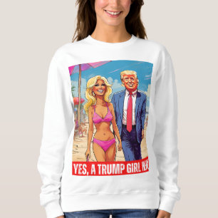 DONALD TRUMP: IK BEN EEN MEISJE VAN TRUMP TRUI