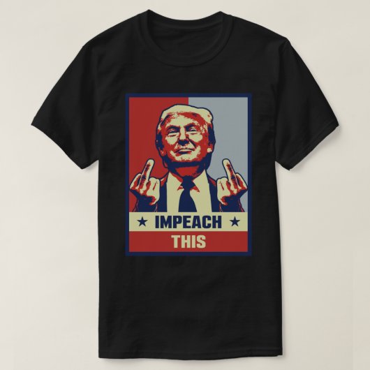 Donald Trump Impeach Deze klassieke T-shirt (Design voorkant)
