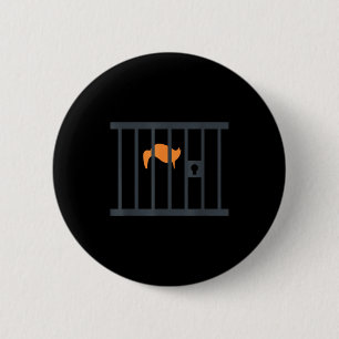 Donald trump impeachment anti-trump achter tralies ronde button 5,7 cm