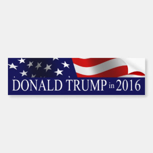 Donald Trump in 2016 Amerikaanse vlag Bumpersticker