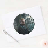 Donald Trump in de gevangenis van Alcatraz Ronde Sticker (Envelop)