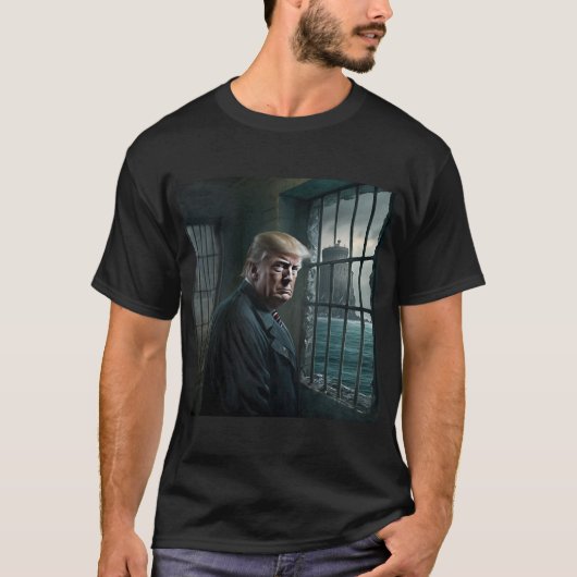 Donald Trump in de gevangenis van Alcatraz T-shirt (Voorkant)