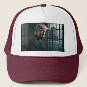 Donald Trump in de gevangenis van Alcatraz Trucker Pet
