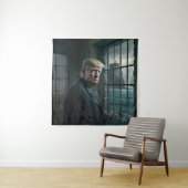 Donald Trump in de gevangenis van Alcatraz Wandkleed (In situ)