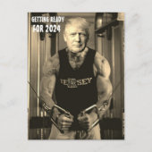 DONALD TRUMP IN HET BRIEFKAART GYM 2024 (Voorkant)
