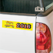 Donald Trump in het Hebreeuws - 2016 Bumpersticker (Op Truck)