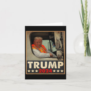 Donald Trump In Vuilniswagen Team Vuilnis Voor Tru Kaart