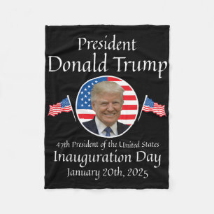 Donald Trump Inauguratie Dag 2025 47e Amerikaanse Fleece Deken