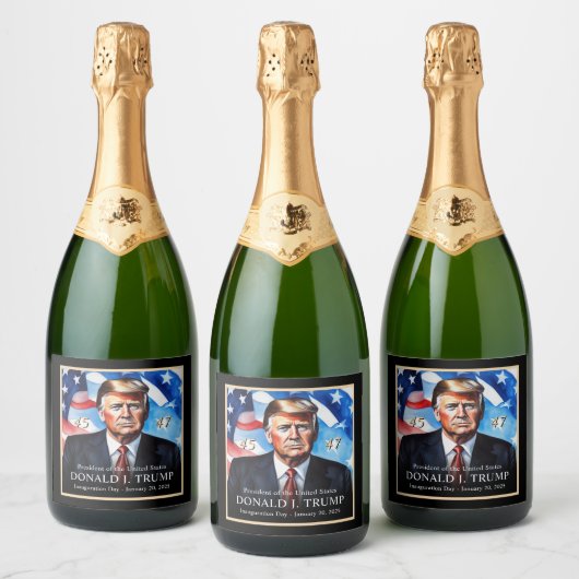 Donald Trump Inauguratie Novelty Champagne Sparkling Wijnetiket (Flessen)