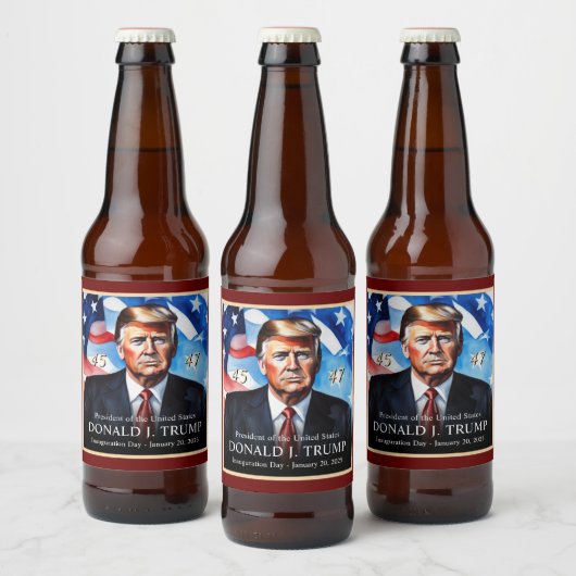 Donald Trump inauguratie unieke verzamelaars Bier Etiket (Flessen)