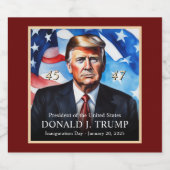 Donald Trump inauguratie unieke verzamelaars Bier Etiket (Enkel label)