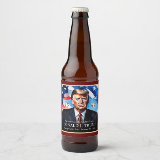 Donald Trump inauguratie unieke verzamelaars Bier Etiket (Voorkant)