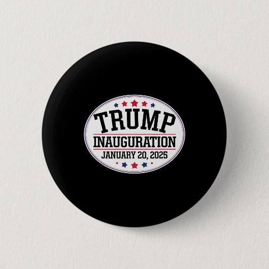 Donald Trump Inauguratiedag 2025 1 Ronde Button 5,7 Cm (Voorkant)