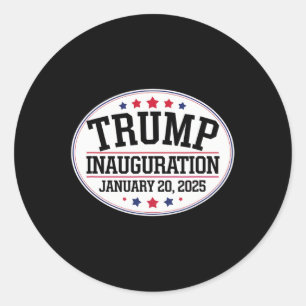 Donald Trump Inauguratiedag 2025 1 Ronde Sticker