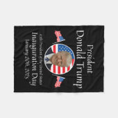 Donald Trump Inauguratiedag 2025 47e president van Fleece Deken (Voorkant (Horizontaal))