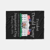 Donald Trump Inauguratiedag 2025 47e president van Fleece Deken (Voorkant (Horizontaal))