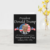 Donald Trump Inauguratiedag 2025 47e president van Kaart (Gele Bloem)