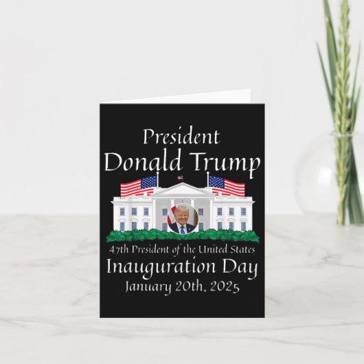 Donald Trump Inauguratiedag 2025 47e president van Kaart (Voorkant)