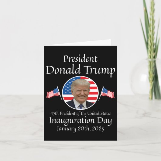 Donald Trump Inauguratiedag 2025 47e president van Kaart (Voorkant)