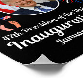 Donald Trump Inauguratiedag 2025 47e president van Poster (Hoek)