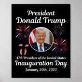 Donald Trump Inauguratiedag 2025 47e president van Poster (Voorkant)