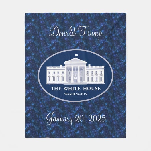 Donald Trump inauguratiedag en het Witte Huis Fleece Deken (Voorkant)