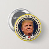 Donald Trump Inauguration Gold Stars Souvenir Ronde Button 5,7 Cm (Voorkant /achterkant)