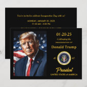 Donald Trump Inauguration Watch Party inzamelingsa Kaart (Voorkant / Achterkant)
