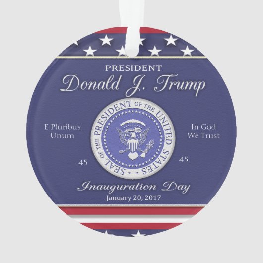 Donald Trump Inaugurations Day Ornament (achterkant)