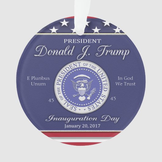 Donald Trump Inaugurations Day Ornament (voorkant)